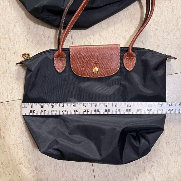 LONGCHAMP "Le Pliage - 'Shopping' - Modele Depose" - 11" height VVGUC - Picture 16 of 16